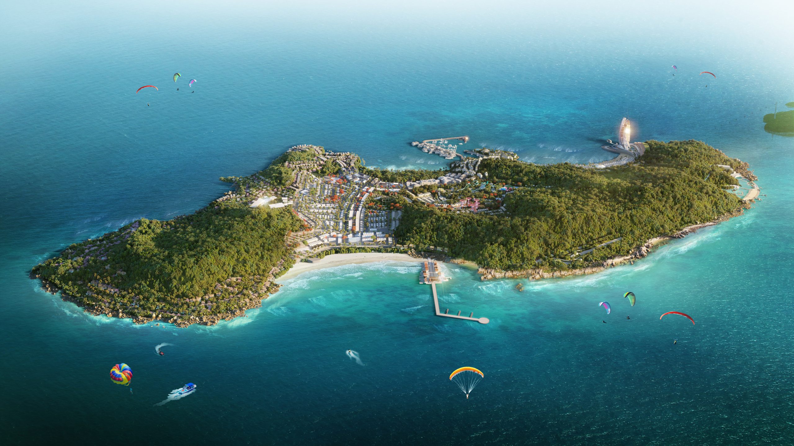 Phối cảnh siêu dự án Hon Thom Paradise Island Phú Quốc